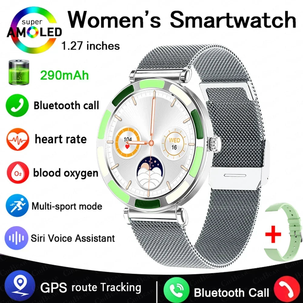 2025 NEW Xiaomi 1.27" HD Screen Women Smartwatch Dynamic Heart Rate Bluetooth Call&Music Waterproof Smart Watch