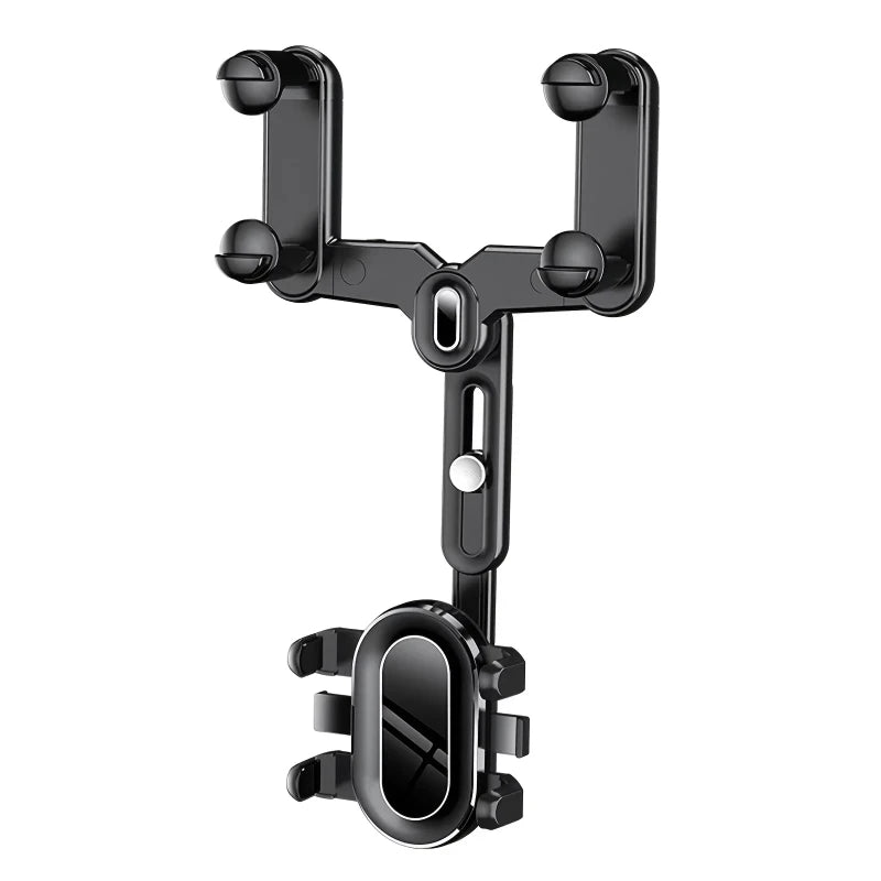 360 Rotating Car Phone Holder Rearview Mirror Mount Car Phone Bracket Navigation GPS Stand Foldable Mobile Cell Support in Car