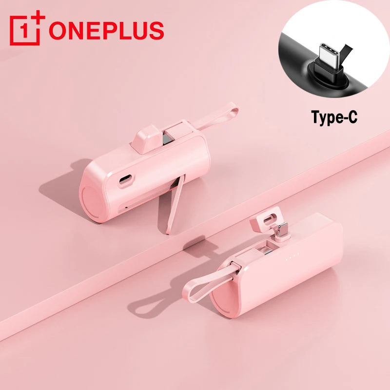 OnePlus 30000mAh Mini Portable Type-c Fast Charging With Stand Pocket Power Bank Compatible with Iphone Andriod External Battery