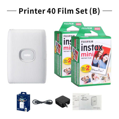Original Fujifilm Instax Mini Link 2/Link 3 Printer Instax Photo Camera Printers ( 20 / 40 Sheet Instax Mini White Film )