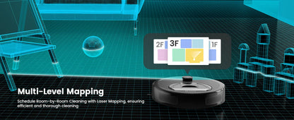 Lefant M330 Pro Robot Vacuum and Mop combo, 5000Pa,dTOF LiDAR Navigation, Alexa/Google/WiFi,Ideal for Pet Hair