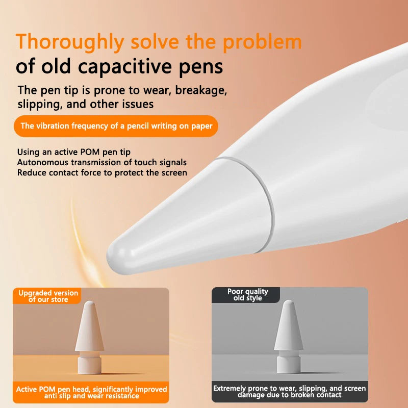 Magnetic Adsorption Pencil Stylus Pen for Apple Pencil iPad 11 2025 Pens Battery Display Palm Rejection for Apple Pencil 2 1