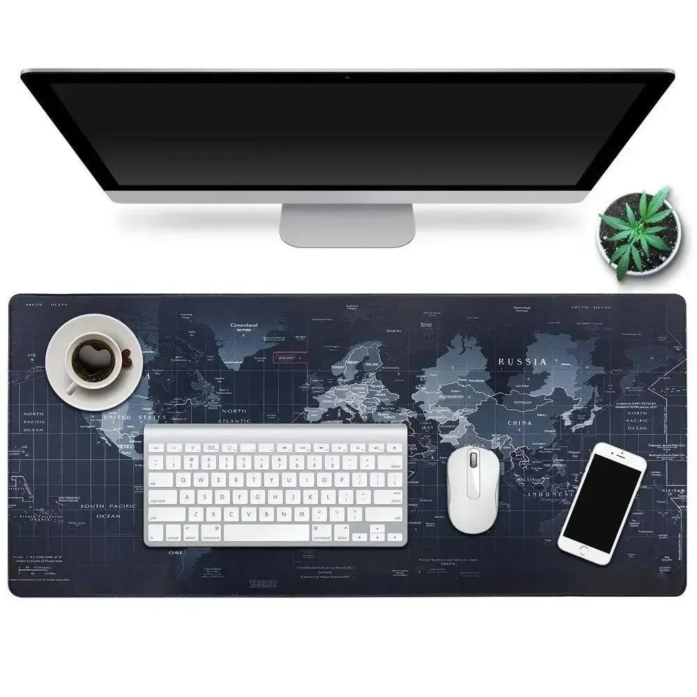 Large Gaming Mouse pad Computer Gamer Desk Mouse Mat Anti-slip Natural Rubber Stitched Edge large mouse Pad for Desktop Office