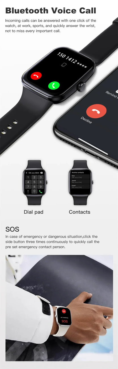 Xiaomi 2025 Waterproof Sport Women Watch Fitness Smartwatch 2025 Men GPS sports band PK Amazfit GTR 4 Bluetooth call Smart Watch