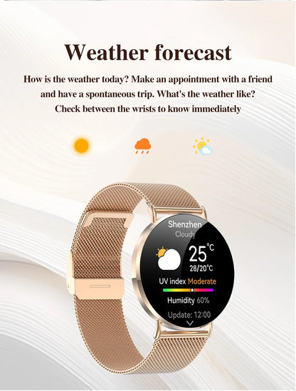Xiaomi Mijia Smartwatch Women Bluetooth Call 3D Dynamic Dial Electronics Watch Heart Rate Monitor Waterproof Fitness Women Watch