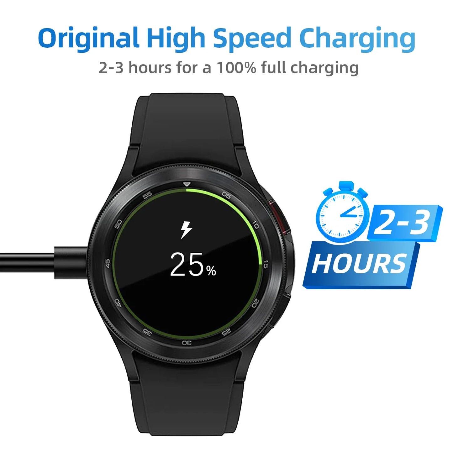 For Samsung Galaxy Watch 8/7/6/5/5 ProClassic/Active Charger USB-C Type C Charger Smart Watch Charger Replacement Charger