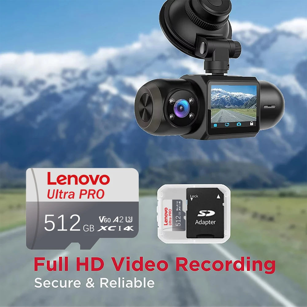 Lenovo Micro TF SD Card 2TB High Speed 128GB Memory Card Class 10 V60 1TB Mini SD Card 512GB  256GB TF Card For Nintendo Switch