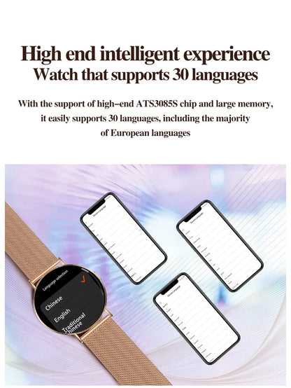 Xiaomi Mijia Smartwatch Women Bluetooth Call 3D Dynamic Dial Electronics Watch Heart Rate Monitor Waterproof Fitness Women Watch