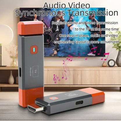 Wireless HDMI-Compatible Video Transmitter and Receiver Extender kit TV Stick Dongle Adapter For PC Camera Laptop To Monitor TV