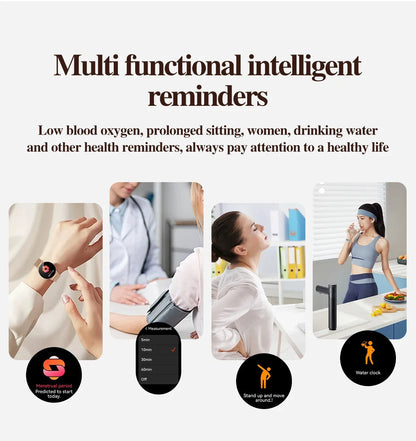 Xiaomi Mijia Smartwatch Women Bluetooth Call 3D Dynamic Dial Electronics Watch Heart Rate Monitor Waterproof Fitness Women Watch