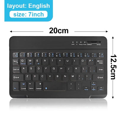 Bluetooth Keyboard for iPad 10th Generation iPad Pro 13 12 11 10 9 8 7 Inch iPad Air 13 11th iPad Mini Samsung Xiaomi Tablets