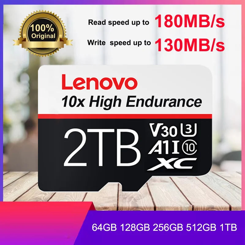Lenovo 2TB Memory Card For Nintendo Switch 1TB V30 4K Micro Tf Sd Card 128GB 256GB 512GB Cartao De Memoria For Nintendo 64 Game
