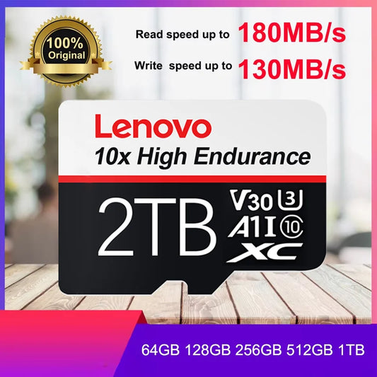 Lenovo 2TB Memory Card For Nintendo Switch 1TB V30 4K Micro Tf Sd Card 128GB 256GB 512GB Cartao De Memoria For Nintendo 64 Game
