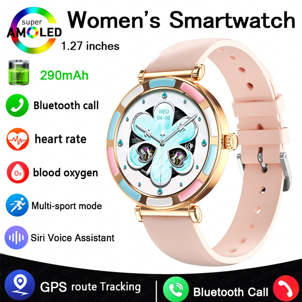2025 NEW Xiaomi 1.27" HD Screen Women Smartwatch Dynamic Heart Rate Bluetooth Call&Music Waterproof Smart Watch