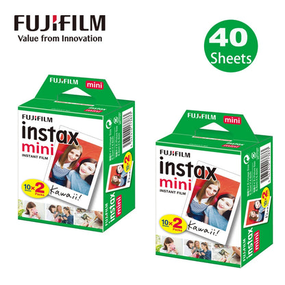 10-100 Sheets Fujifilm Instax Mini 12 Film Camera White Edge Photo Paper For Mini 11 9 8 40 70 90 Instant Camera EVO Instax Film