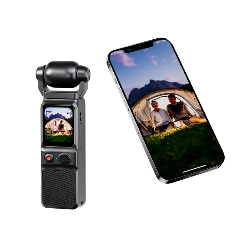 4K UHD Touch Screen Portable  Vlogging Camera Pocket Sports Camera with Gimbal Handheld Stabilizer Body Camera Video Recording
