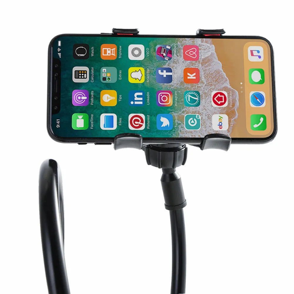 Lazy Phone Holder Flexible Gooseneck Mount Clamp Stand for iPhone Anroid Cellphone Bed Desk Phone Holder 360° Mobile Phone Clip