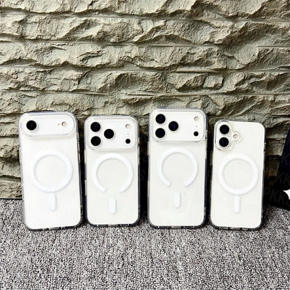 Original For Magsafe Magnetic Wireless Charging Case For iPhone 17 Air 16 15 14 13 12 11 Pro Max 17 Plus Mini Clear Back Cover