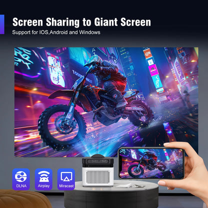 Magcubic HY450 Ultra Short Throw Projector 900ANSI 8K 1080P Allwinner H716 BT5.4 Auto Offset Electronic Focus Home Theater Voice