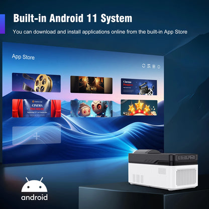 Magcubic HY450 Ultra Short Throw Projector 900ANSI 8K 1080P Allwinner H716 BT5.4 Auto Offset Electronic Focus Home Theater Voice