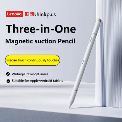 Lenovo stylus For Android IOS Capacitive Screen For iPad Apple Pencil Huawei Xiaomi Samsung Tablet three pen tips universal Pen