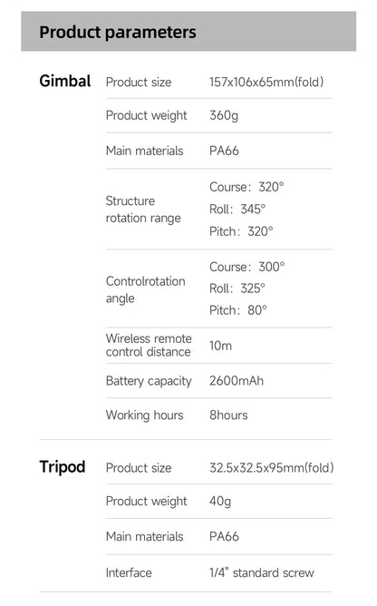 M02 New 3-Axis Handheld Gimbal Stabilizer for Smartphone with Wireless Remote for iPhone Android Phone Face Tracking Tiktok Vlog