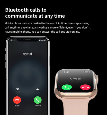 GPS Smart Watch Men For Apple Watch 10 Series Always On Display Body Temperature BT Call NFC Women Smartwatch For IOS Android