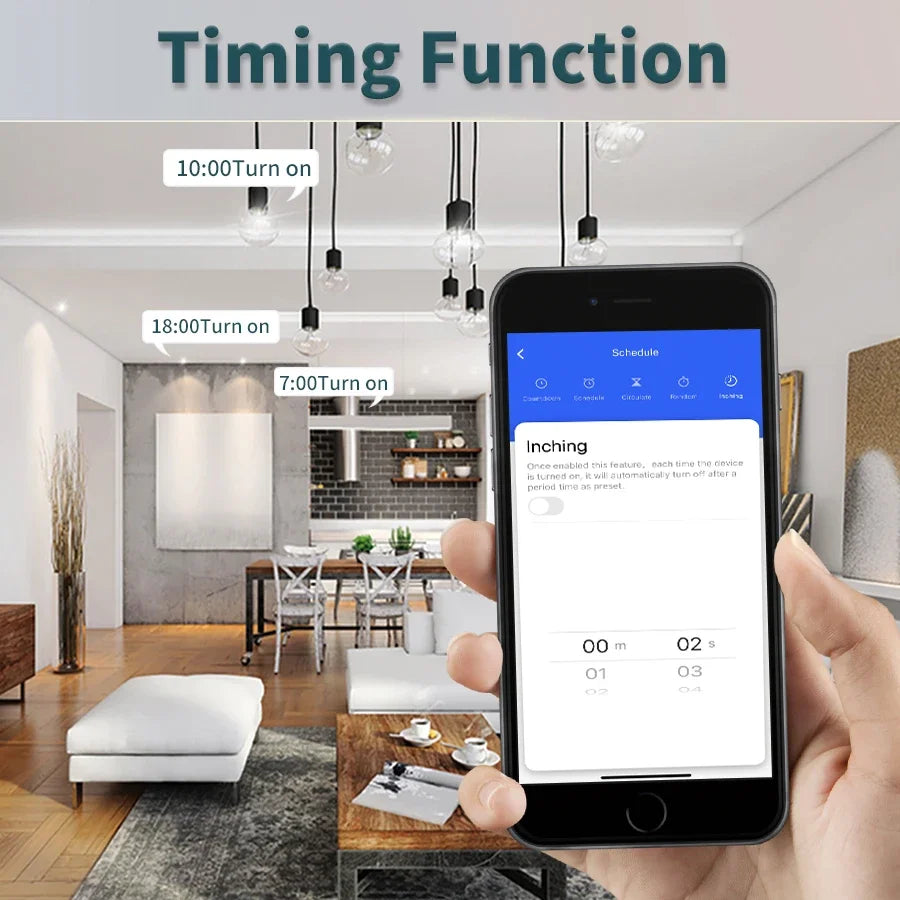 Wifi RF 433MHz Smart Switch Tuya Smart Life Remote Voice Control With Alexa Google Alice Wireless Wall Panel Switch Mini Module
