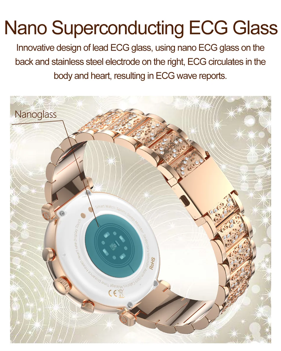 2025 NEW Xiaomi 1.27" HD Screen Women Smartwatch Dynamic Heart Rate Bluetooth Call&Music Waterproof Smart Watch