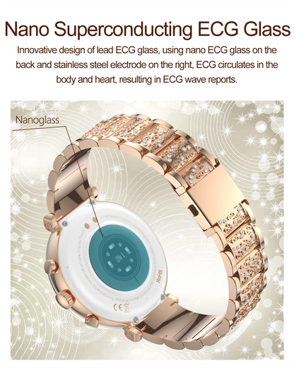 2025 NEW Xiaomi 1.27" HD Screen Women Smartwatch Dynamic Heart Rate Bluetooth Call&Music Waterproof Smart Watch