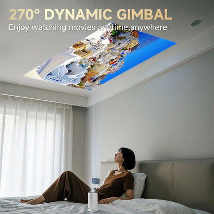 P30 PRO Smart Mini Projector Android 14 WiFi6 BT 5.0 Supports 4K 1280 * 720P Video Smart Home Theater Outdoor Portable Projector