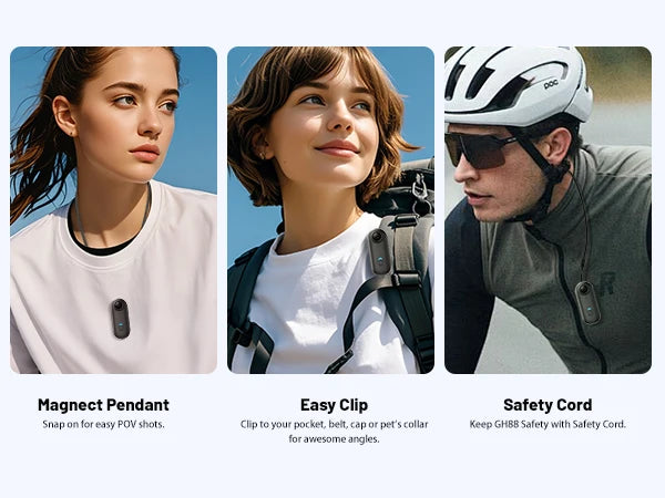 4K 128GB UHD Mini Body Camera Wearable Action Body Cam Thumb Size Hands Free Recording Body Worn Camera, Premium Portable