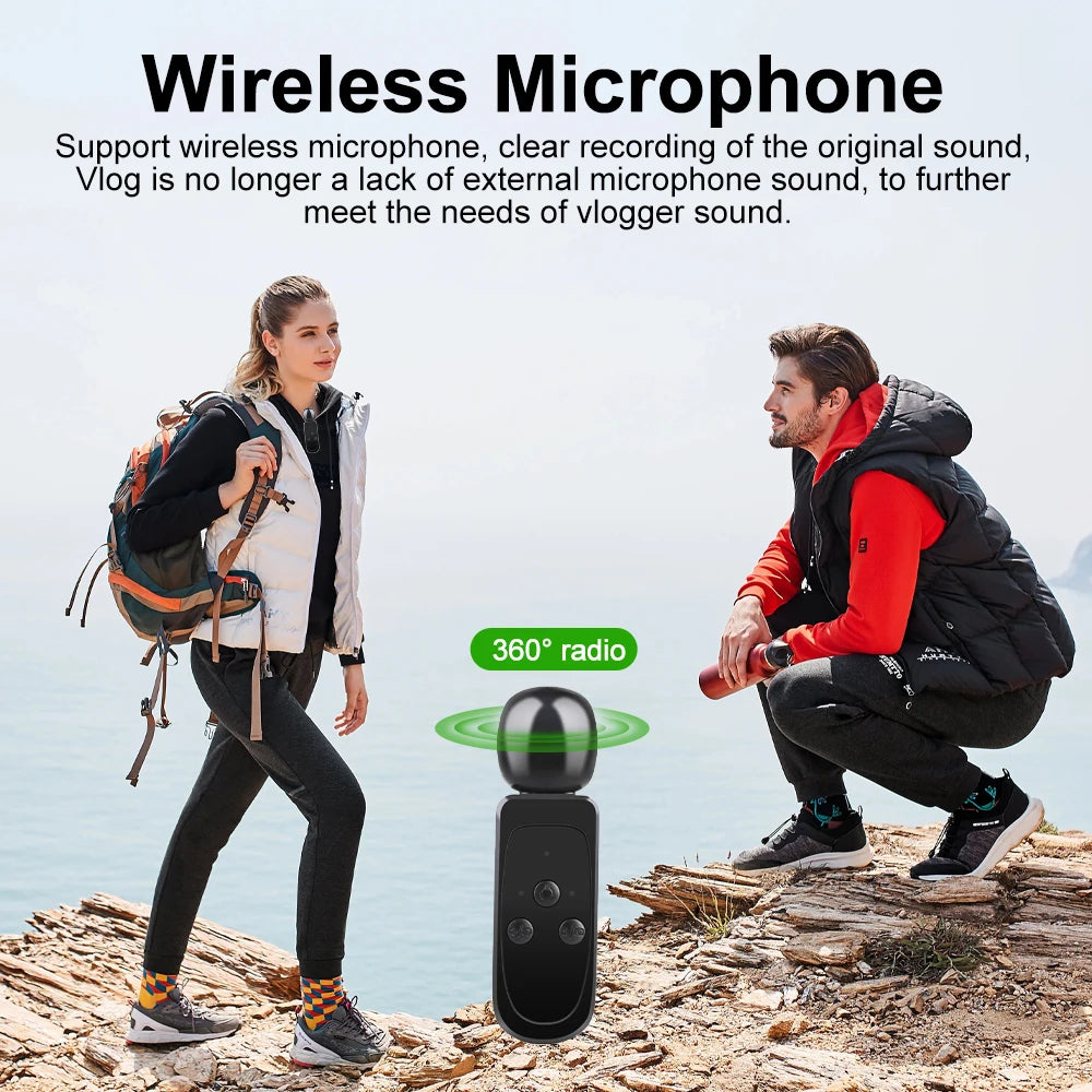 Ourlife 5K30FPS Action Camera 2.0'' Touch LCD 170° DVR 30M Waterproof Remote Control 5X Zoom Helmet WiFi 4K60FPS Sport Camera