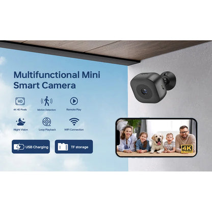 Mini HD 4K Camera WiFi Wireless Monitoring Security Protection Remote Monitor Camcorders Video Surveillance Smart Home