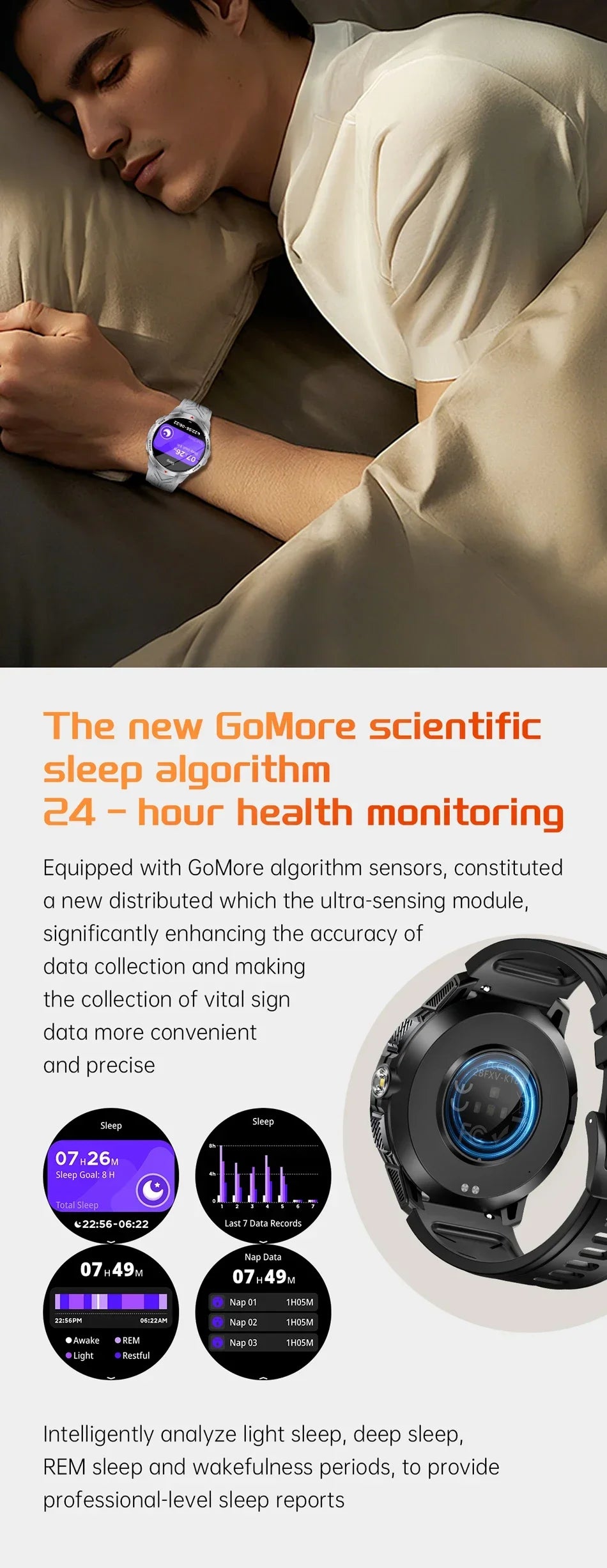 Xiaomi 1100mAh Military Outdoor Smart Watch Men 1.7-inch Display Compass Sports Watch IP68 Waterproof Bluetooth Call Smartwatch