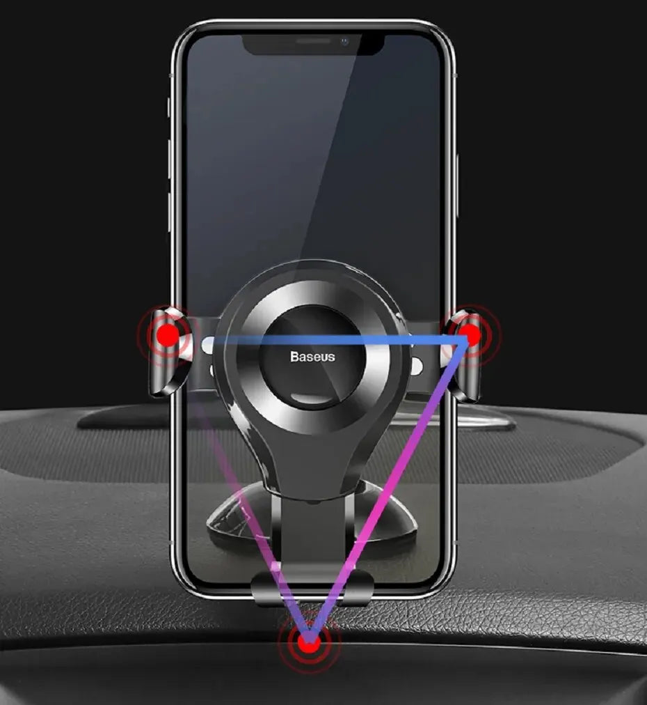 Baseus Car Phone Holder for iPhone Auto Gravity Dashboard Sucker Car Cellphone Moible Phone Support Samsung/Xiaomi/Huawei Holder