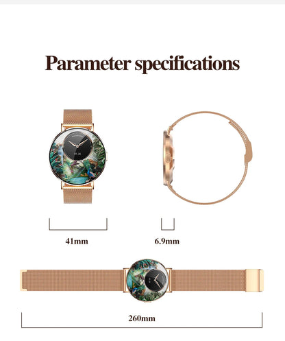 Xiaomi Mijia Smartwatch Women Bluetooth Call 3D Dynamic Dial Electronics Watch Heart Rate Monitor Waterproof Fitness Women Watch