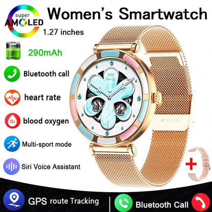2025 NEW Xiaomi 1.27" HD Screen Women Smartwatch Dynamic Heart Rate Bluetooth Call&Music Waterproof Smart Watch