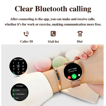Xiaomi Mijia Smartwatch Women Bluetooth Call 3D Dynamic Dial Electronics Watch Heart Rate Monitor Waterproof Fitness Women Watch