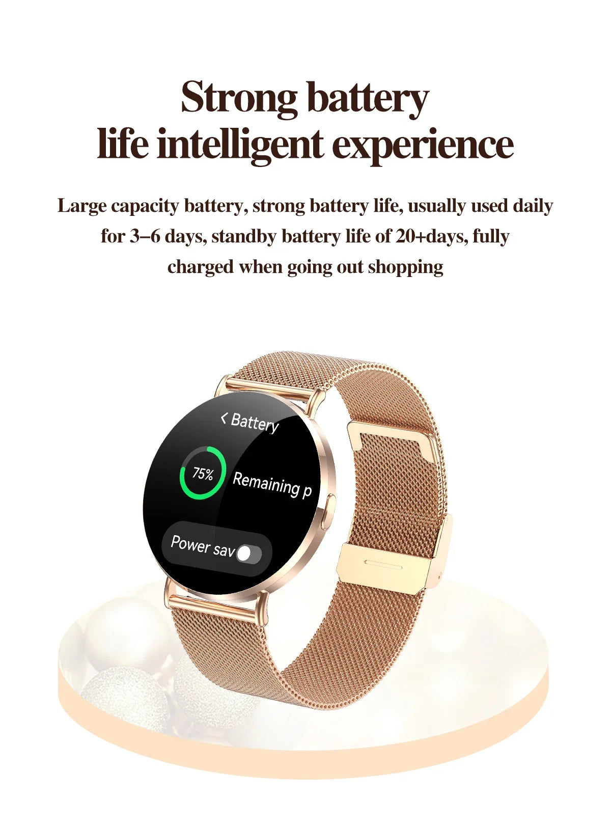 Xiaomi Mijia Smartwatch Women Bluetooth Call 3D Dynamic Dial Electronics Watch Heart Rate Monitor Waterproof Fitness Women Watch