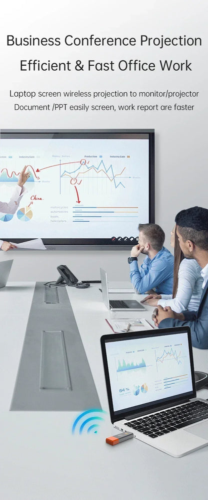 Wireless HDMI-Compatible Video Transmitter and Receiver Extender kit TV Stick Dongle Adapter For PC Camera Laptop To Monitor TV