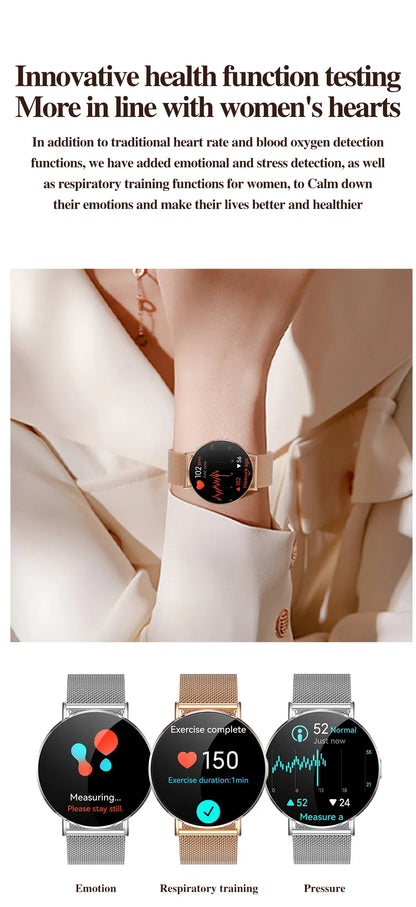 Xiaomi Mijia Smartwatch Women Bluetooth Call 3D Dynamic Dial Electronics Watch Heart Rate Monitor Waterproof Fitness Women Watch