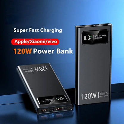 Xiaomi 120W 500000mAh Power Bank Large Capacity Super Fast Charging Digital Display External Battery for iPhone Huawei Samsung