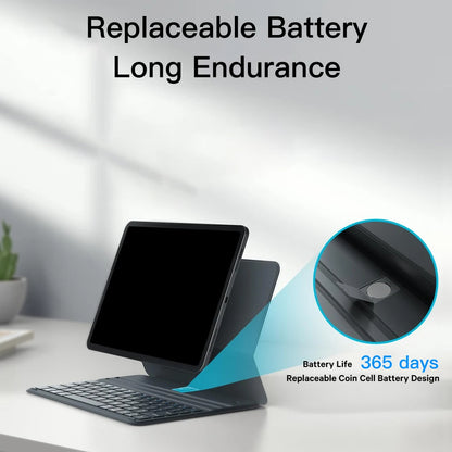 Keyboard for iPad 11th 2025 Air 11in 13in Bluetooth Keyboard Wireless for iPad Air 4 5 6 Pro 11 12.9 Case Stand