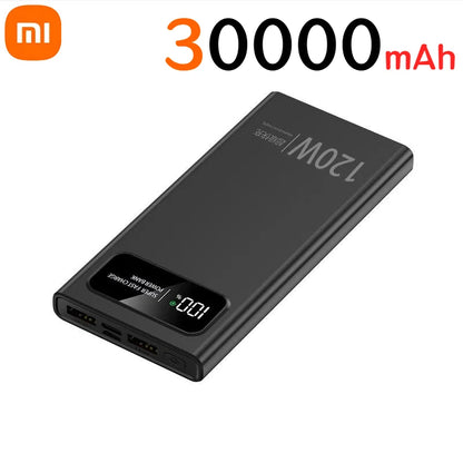Xiaomi 120W 500000mAh Power Bank Large Capacity Super Fast Charging Digital Display External Battery for iPhone Huawei Samsung