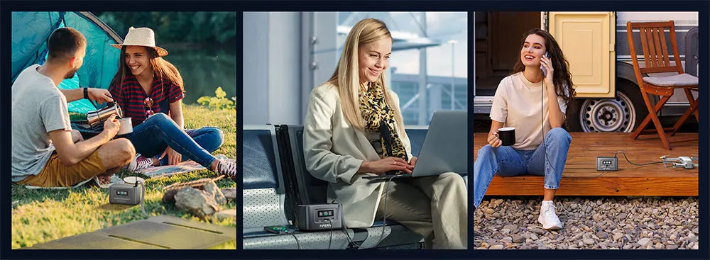 AFERIY Nano100 Portable Power Station, 100W 99.2Wh, Telescopic Type-C Cable, 1.5h Full Charge, 3000+ Cycles LiFePO₄ Battery