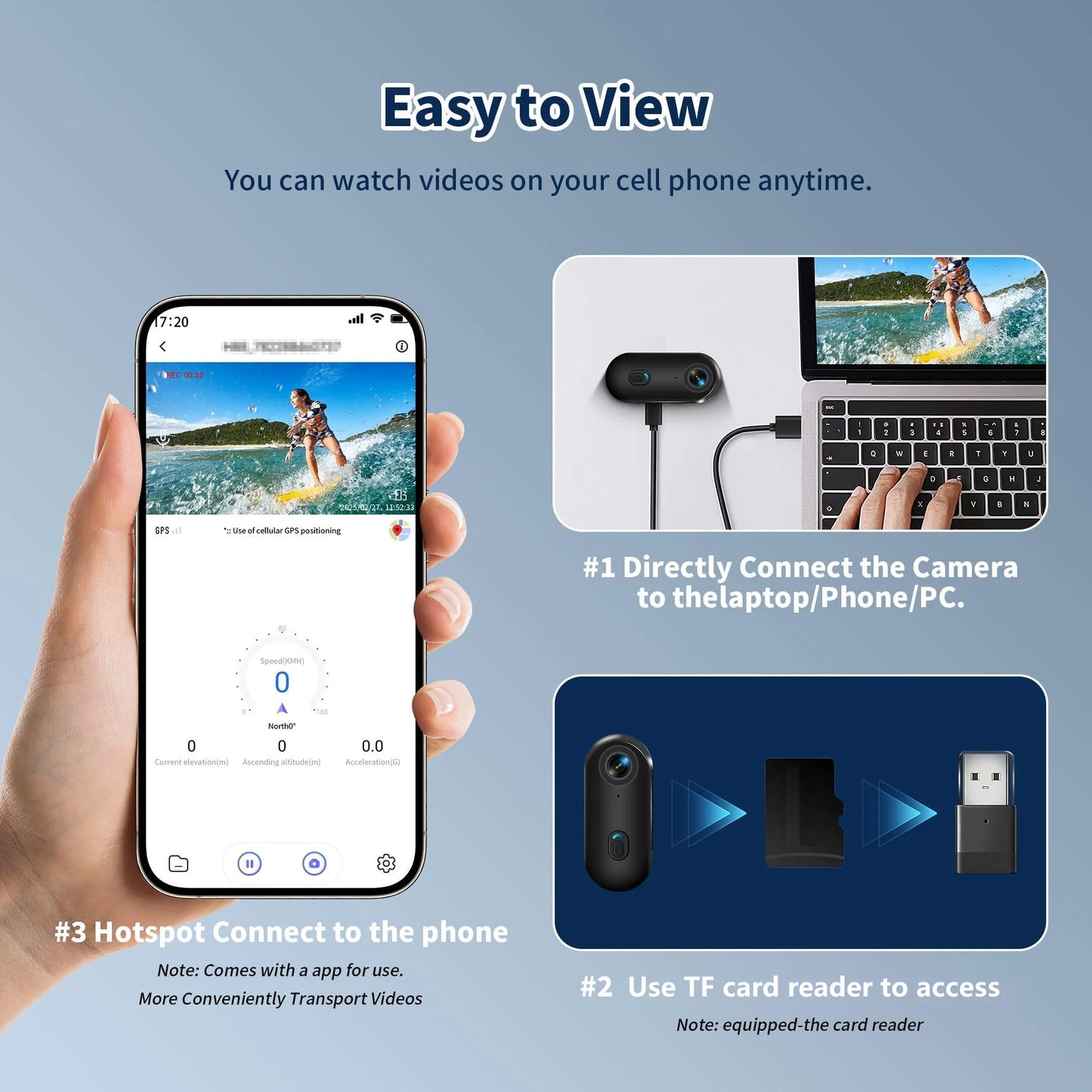 4K UHD Mini Camera WiFi Sports Action Photography Videography Portable