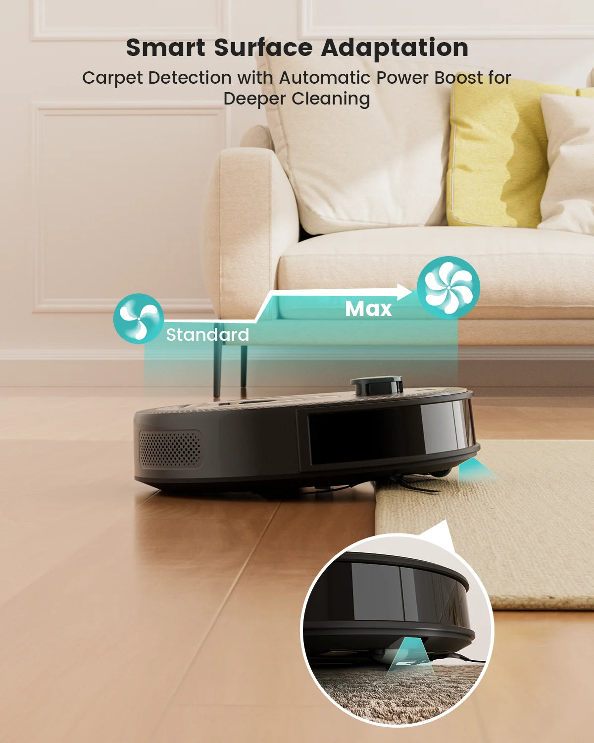 Lefant M330 Pro Robot Vacuum and Mop combo, 5000Pa,dTOF LiDAR Navigation, Alexa/Google/WiFi,Ideal for Pet Hair