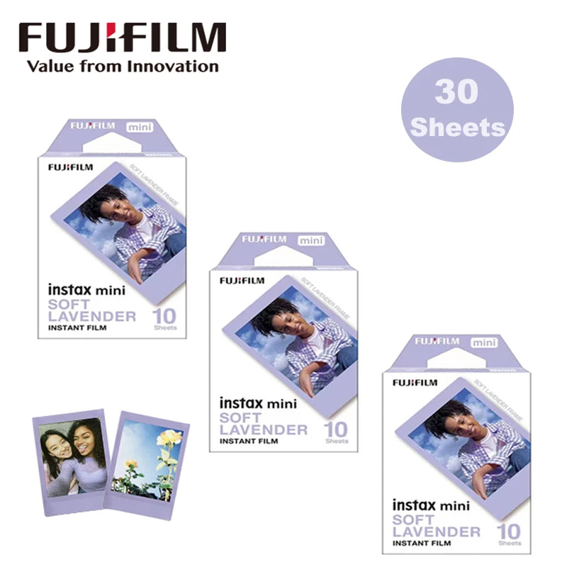 10-100 Sheets Fujifilm Instax Mini 12 Film Camera White Edge Photo Paper For Mini 11 9 8 40 70 90 Instant Camera EVO Instax Film