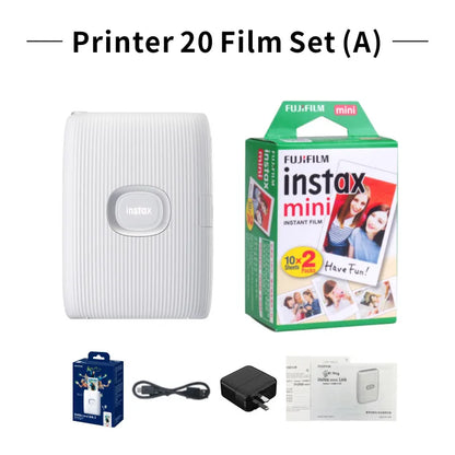 Original Fujifilm Instax Mini Link 2/Link 3 Printer Instax Photo Camera Printers ( 20 / 40 Sheet Instax Mini White Film )